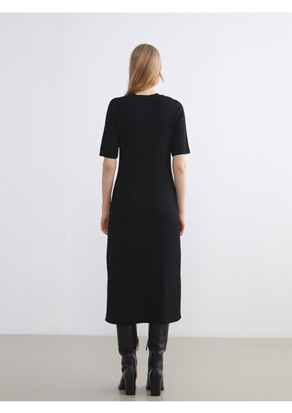 Yeni Sezon Bisiklet Yaka Triko Elbise fırsatları