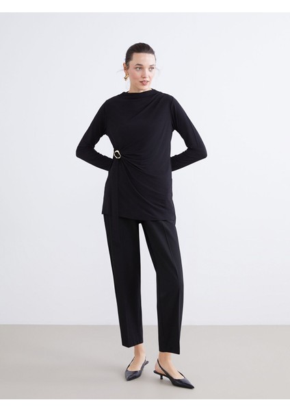 Yeni Sezon Bisiklet Yaka Büzgülü Kadın Tunik fiyatları