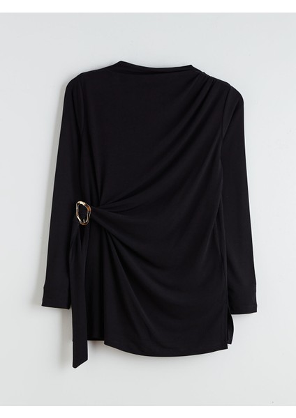 Yeni Sezon Bisiklet Yaka Büzgülü Kadın Tunik indirimleri