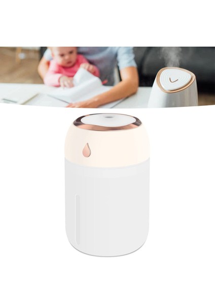 Type-C Girişli, 300ML Kapasiteli Araç Içi Mini Nemlendirici ve Rgb Aroma Difüzörü