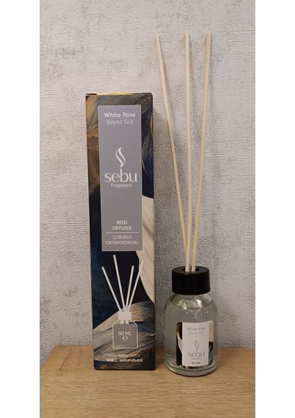 Beyaz Gül Oda Kokusu Bambu Çubuklu fiyatları