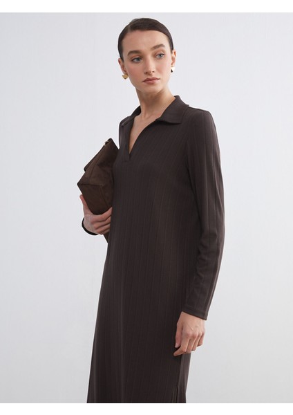 Yeni Sezon Polo Yaka Dokulu Elbise fiyatları