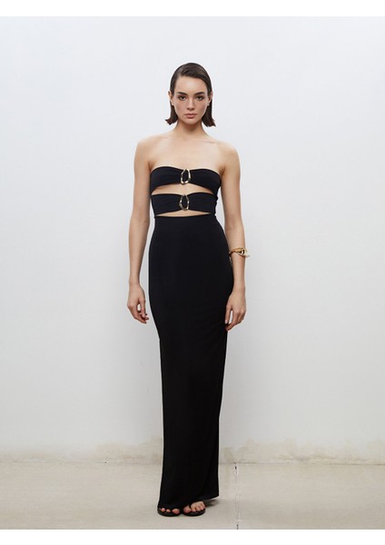 Yeni Sezon Straplez Yaka Büzgülü Abiye Elbise fırsatları