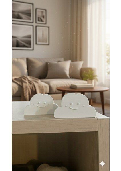 Küçük Bulutlar Büyük Anılar Gülen Bulutlar Anılarınızı Taşıyor Sevimli Fotoğraf Tutucu Seti (2 Adet) modelleri