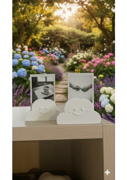 Küçük Bulutlar Büyük Anılar Gülen Bulutlar Anılarınızı Taşıyor Sevimli Fotoğraf Tutucu Seti (2 Adet) fırsatları