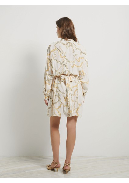 Yeni Sezon Gömlek Yaka Desenli Elbise indirimleri