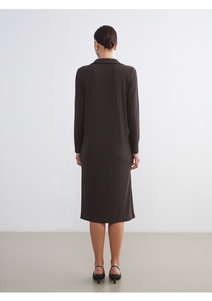 Yeni Sezon Polo Yaka Dokulu Elbise fırsatları