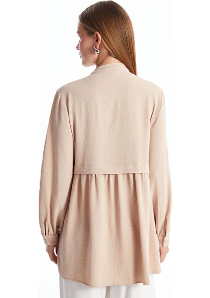 Yeni Sezon Kadın Hakim Yaka Düz Gömlek Tunik fırsatları