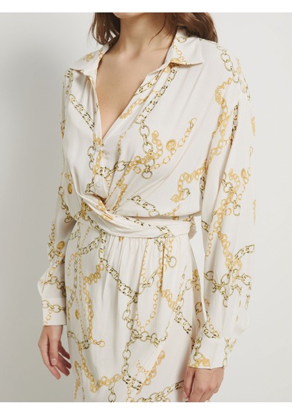 Yeni Sezon Gömlek Yaka Desenli Elbise modelleri