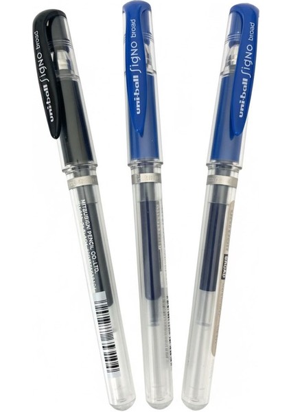 UM153 Imza Kalemi - 2 Mavi 1 Siyah