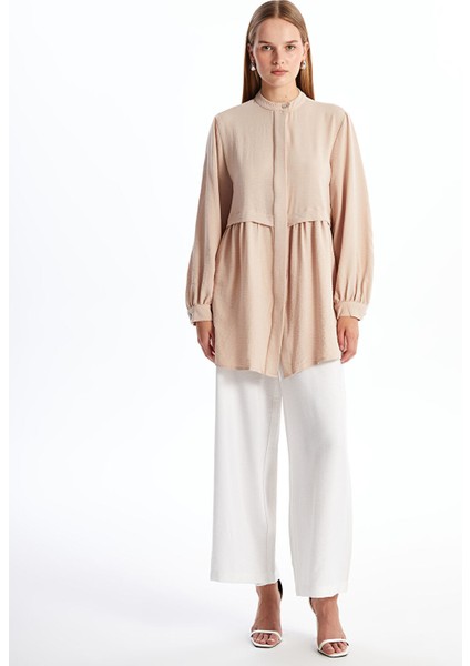 Yeni Sezon Kadın Hakim Yaka Düz Gömlek Tunik fiyatları