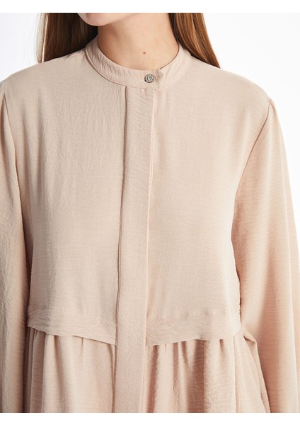 Yeni Sezon Kadın Hakim Yaka Düz Gömlek Tunik modelleri