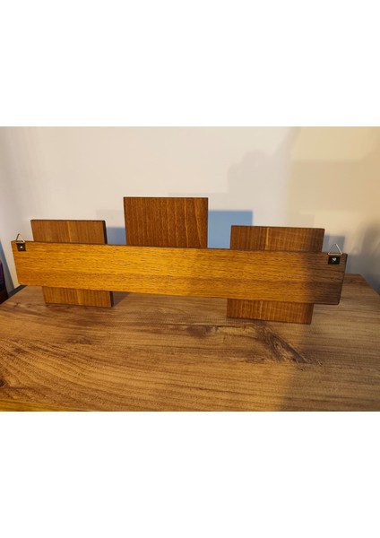 Elaca Ahşap Askılık Şık Tasarım Simetrik ve Dayanıklı Ev Resimli . Kalpli Modern Ev, Ofis ve Giriş Için Dekoratif Askı fiyatları