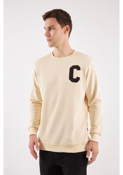 Boston Kırık Beyaz O-Yaka Sweatshırt fiyatları