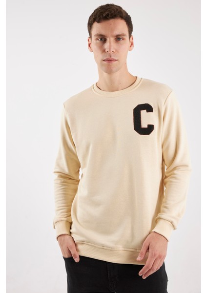 Boston Kırık Beyaz O-Yaka Sweatshırt indirimleri