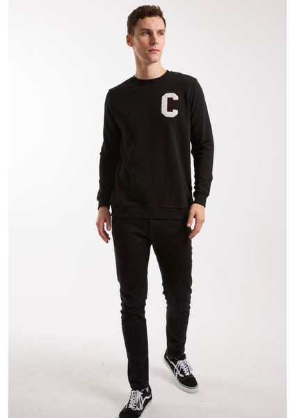 Boston Siyah O-Yaka Sweatshırt fırsatları