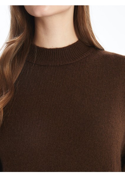 Yeni Sezon Bisiklet Yaka Kadın Triko Tunik modelleri