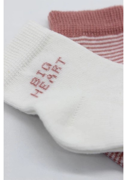 Bfs Bistyle Big Heart Penye Soket Çorap 2'li BS10117 Pudra fırsatları