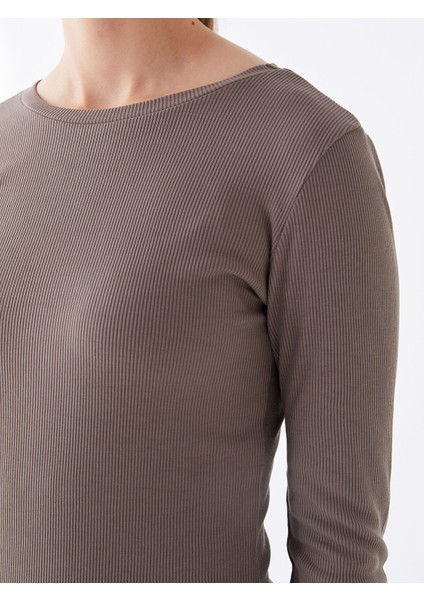 Yeni Sezon Bisiklet Yaka Düz Uzun Kollu Elbise fırsatları