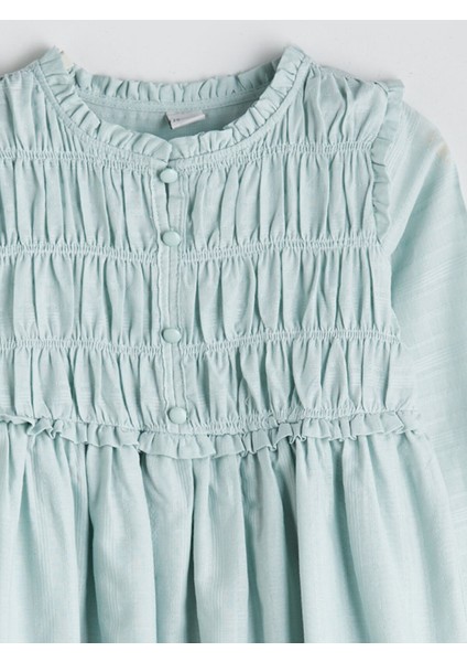 Yeni Sezon Bisiklet Yaka Kız Çocuk Elbise modelleri