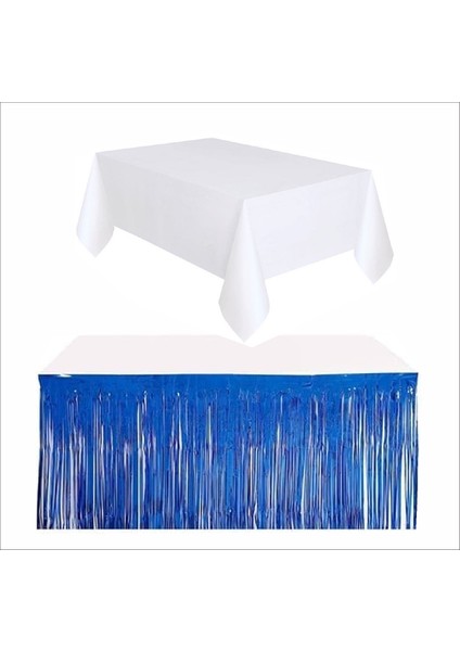 Beyaz Masa Örtüsü, Lacivert Masa Eteği