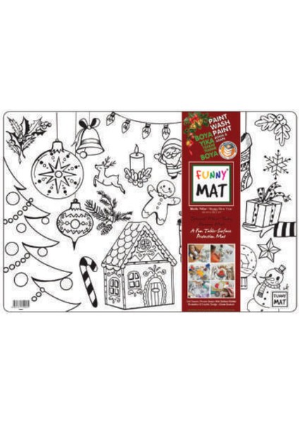 Funny Mat - Mutlu Yıllar 33,5X48CM