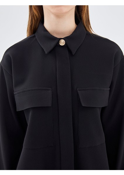 Yeni Sezon Dokulu Oversize Kadın Gömlek Tunik modelleri