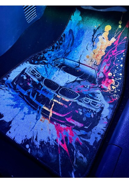 Modern Sanat Tarzı Araç Içi Dekor Paspas - Otomobil Desenli fırsatları
