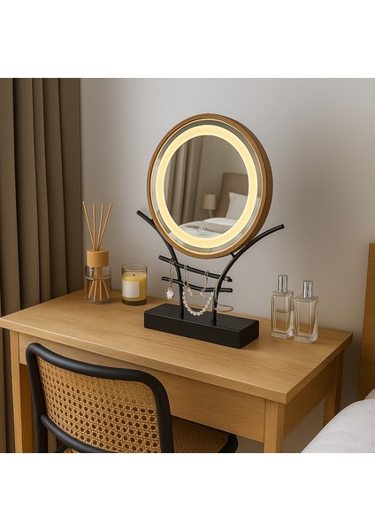 Işıklı Makyaj Aynası Dokunmatik Sensörlü Dimlenebilir fırsatları