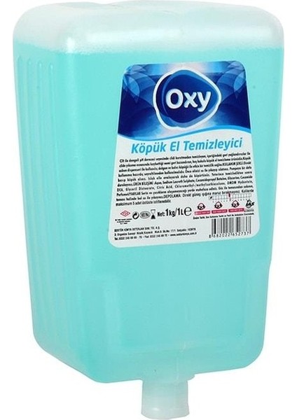 Köpük El Sabunu Yedek Kartuş 1 Lt * 6 Adet ( Mr. Oxy Klozet Wc Blok Limon Ferahlığı 2*50GR Hediyeli ) fırsatları
