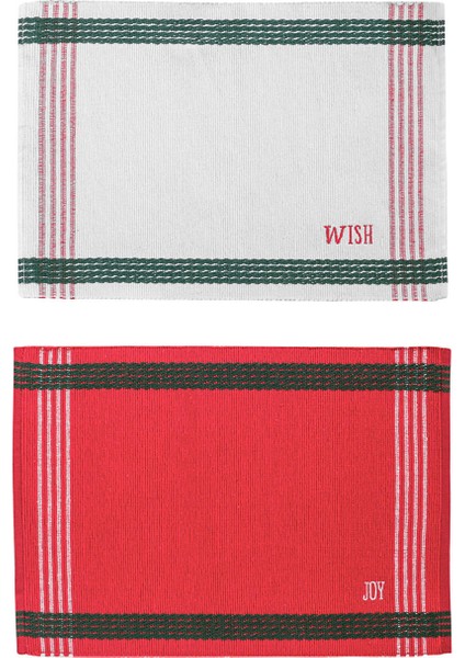 Yeni Sezon Nakışlı Amerikan Servis Seti 2'li indirimleri