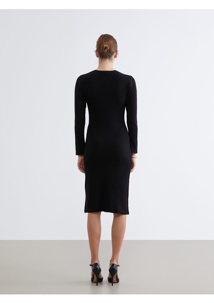 Yeni Sezon Bisiklet Yaka Triko Elbise fırsatları