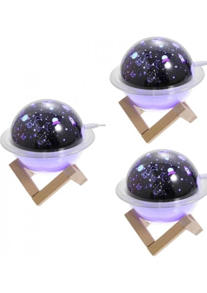 Hava Nemlendirici Led Işıklı Gece Lambası Yıldız Görünümlü Renk Değiştiren modelleri