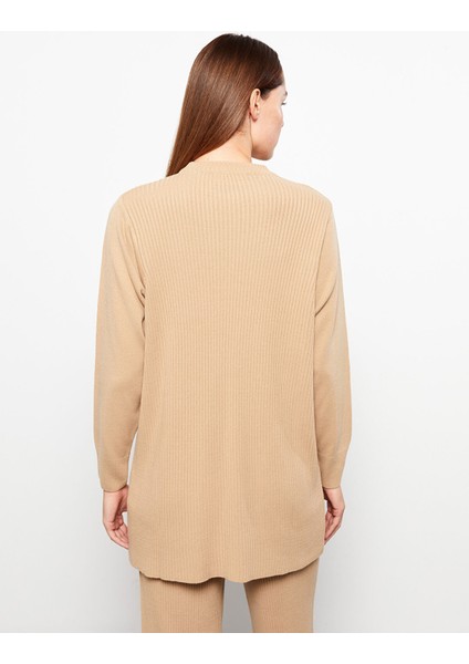 Yeni Sezon Bisiklet Yaka Düz Uzun Kollu Kadın Triko Tunik indirimleri