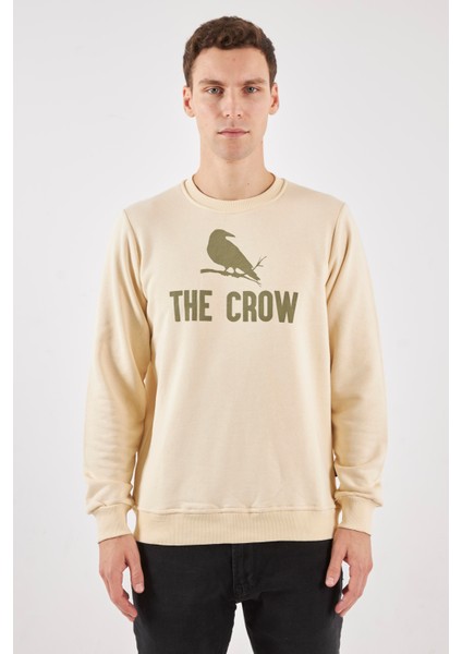 Zoom Ekru O-Yaka Sweatshırt modelleri