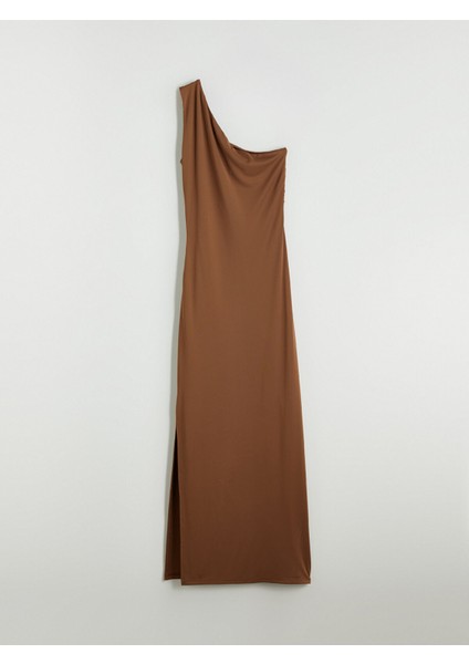 Yeni Sezon Tek Omuz Büzgülü Elbise indirimleri