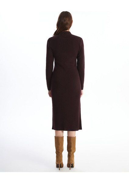 Yeni Sezon Yarım Balıkçı Yaka Kadın Triko Elbise fırsatları