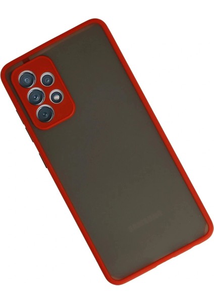 Samsung Galaxy A52 Kılıf Montreal Silikon Kapak - Kırmızı modelleri
