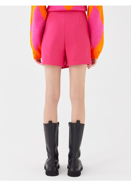 Yeni Sezon Kadın Beli Fermuarlı Düz Şort Etek fırsatları