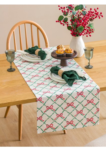 Yeni Sezon Fiyonk Desenli Runner 45X150 cm