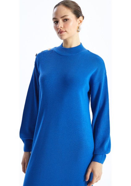 Yeni Sezon Yarım Balıkçı Yaka Kadın Triko Elbise modelleri