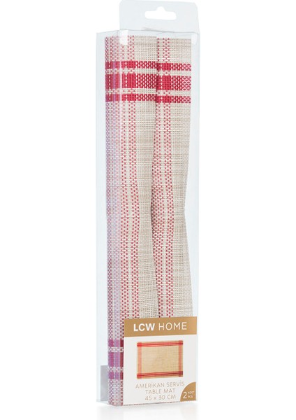 Yeni Sezon Çizgi Desenli Amerikan Servis 2'li 45X30 cm fırsatları