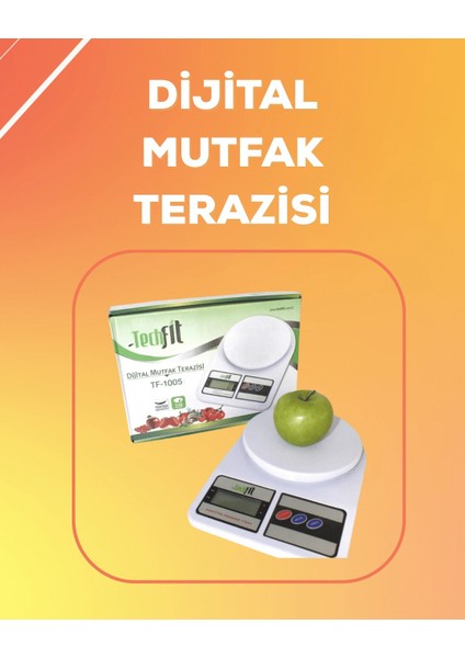 LCD Ekranlı Yüksek Hassasiyetli Dijital Mutfak Terazisi
