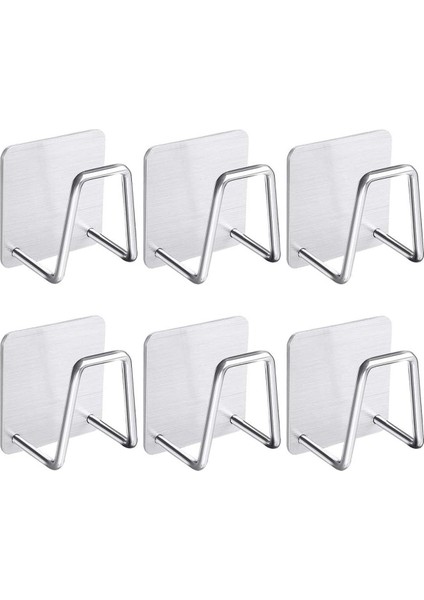 Vıvo Musluk Yanı Sünger'lik Sünger Askılığı Evye Sünger'liği Banyo Mutfak Düzenleyici 6 Adet W-1