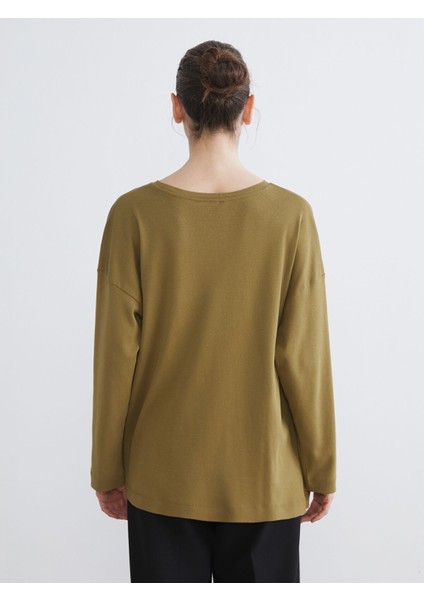 Yeni Sezon Bisiklet Yaka Büzgülü Kadın Tunik fırsatları