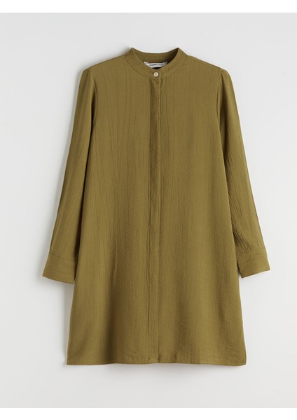 Yeni Sezon Hakim Yaka Dokulu Kadın Gömlek Tunik modelleri