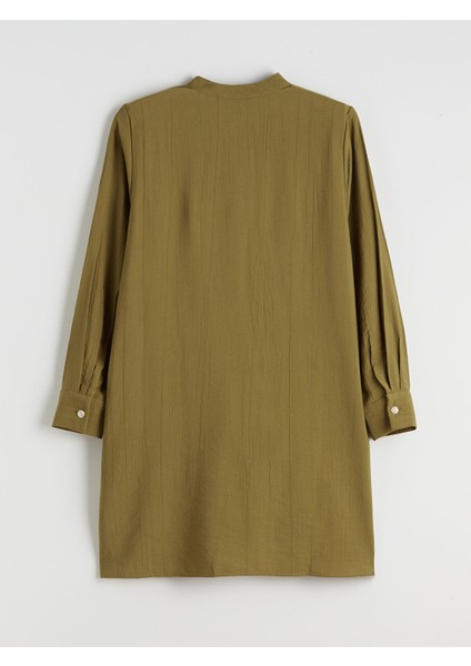 Yeni Sezon Hakim Yaka Dokulu Kadın Gömlek Tunik fırsatları