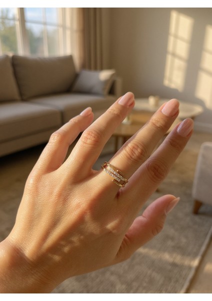 Ayarlanabilir Çelik Dual Harmony Yüzük – Gold Renk / Pure Balance Collection fiyatları