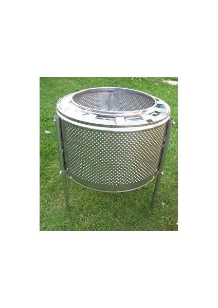 Paslanmaz Tamburdan Ateş Çukuru Kamp ve Bahçeye Sıcaklık Katın Dekoratif ve Şık