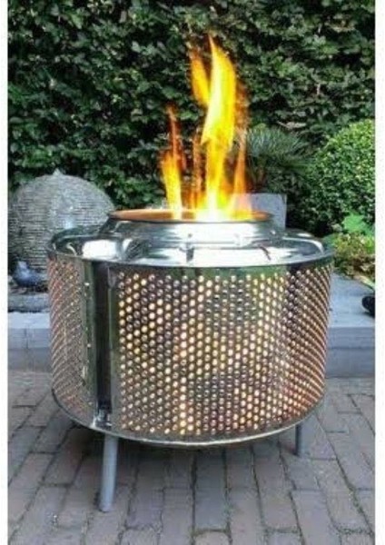 Paslanmaz Tamburdan Ateş Çukuru Kamp ve Bahçeye Sıcaklık Katın Dekoratif ve Şık fiyatları